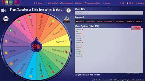 The wheel random name picker - tolfrevolution