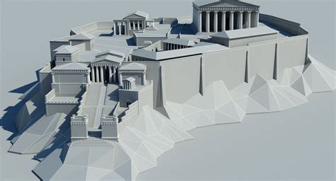 3d acropolis athens model | Acropolis, 3d model architecture ...