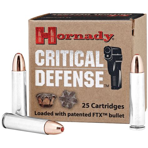 Hornady Critical Defense .30 Carbine 110 Grain FTX Ammo, 25 rounds ...