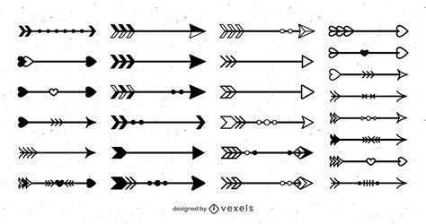 Black Arrow Design Pack Vector Download