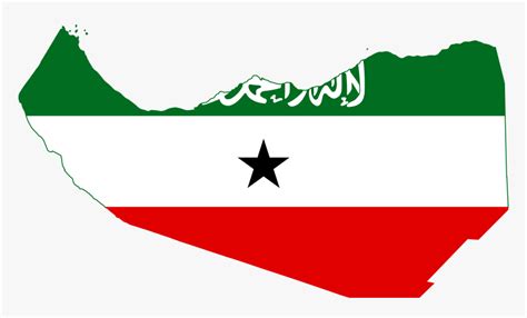 Somaliland Flag Map, HD Png Download - kindpng