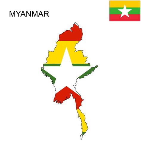 Myanmar Flag Map and Meaning | Mappr