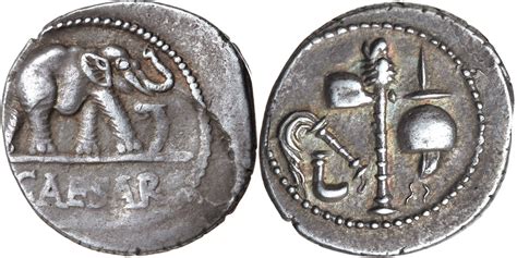 Julius Caesar - Roman coins free online catalog with values and pictures