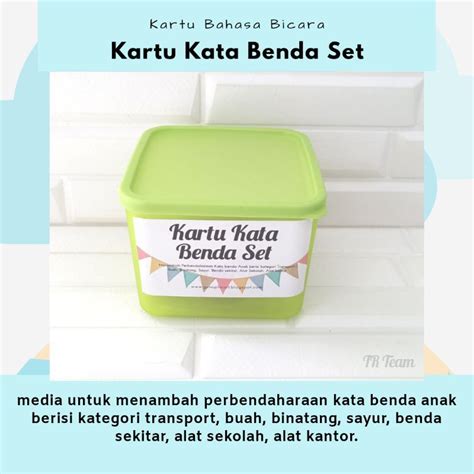 Jual Kartu Kata Benda Set | Shopee Indonesia