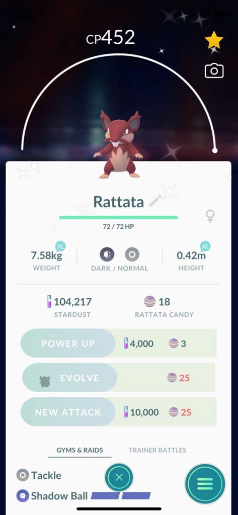 Trading a shiny Rattata in Pokémon Go | Pokémon Amino