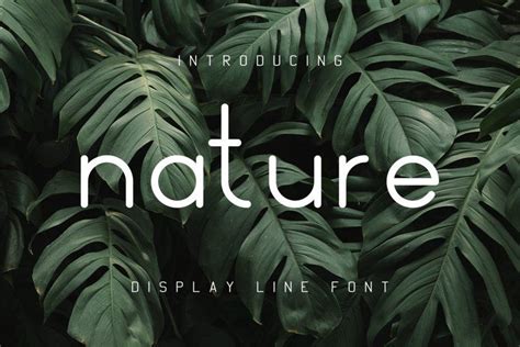 Nature Display Line Font #nature #font #line #display #type #tupefont # ...