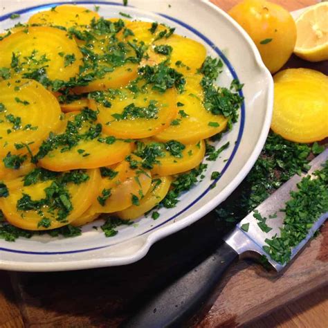 Yellow Beet Salad with Lemon and Parsley- Tri Holistic Nutrition