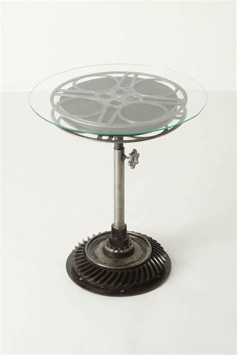 Film Reel End Table | Eclectic furniture, Eclectic side table, Film reels