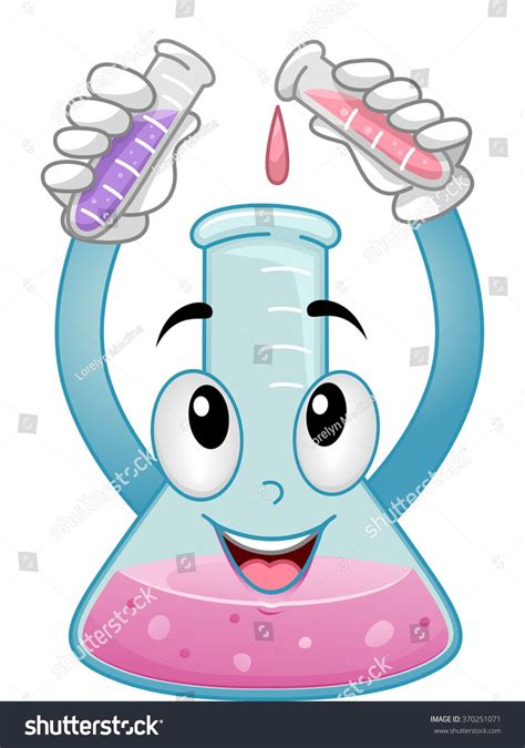 Mascot Illustration of a Chemistry Cylinder Mixing Chemicals #Ad , # ...