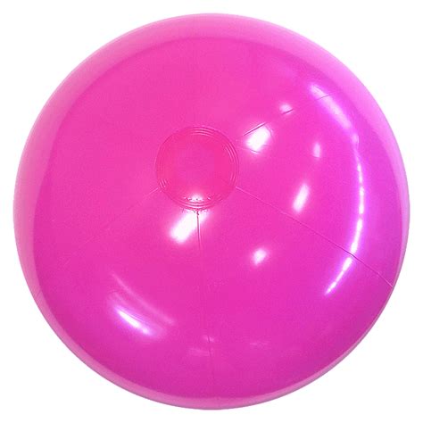 Beach Balls from Small to Giants - 24-Inch Solid Hot Pink Beach Balls