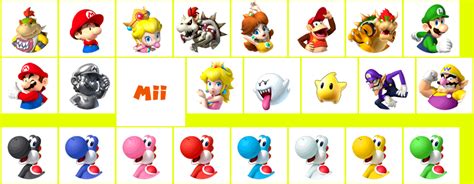 3DS - Mario Tennis Open - Character Select Icons - The Spriters Resource