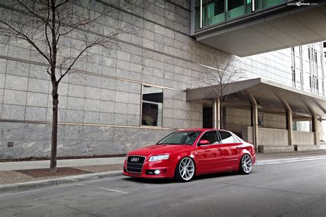 Red Audi A4 Gets Stylish Looks with Polished Avant Garde Wheels — CARiD ...