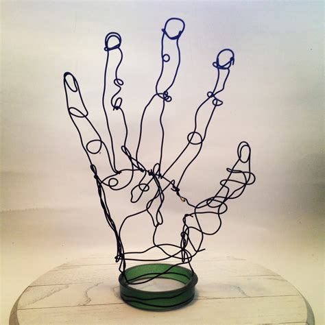 Wire Hand Sculpture - Frank Marino Baker - Drip & Wire Art