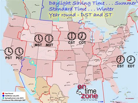 Us Map Time Zones - www.proteckmachinery.com