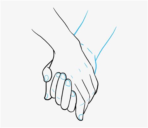 How To Draw Holding Hands - Hands Holding How To Draw - 680x678 PNG ...