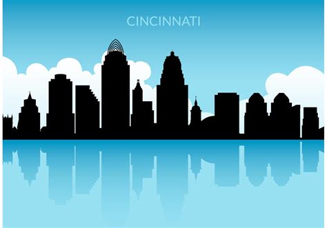 Free Cincinnati Skyline Vector - Download Free Vector Art, Stock ...