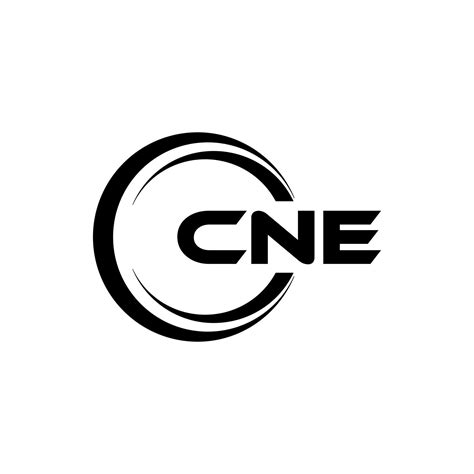 CNE letter logo design in illustration. Vector logo, calligraphy ...