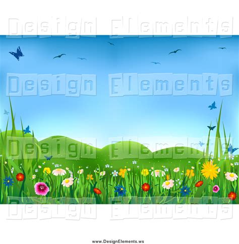 Wild flower meadow clipart - Clipground