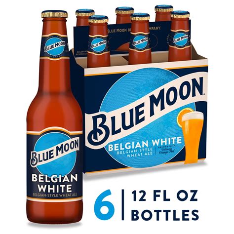 Blue Moon Belgian White Wheat Beer, 5.4% ABV, 6-pack, 12-oz beer ...