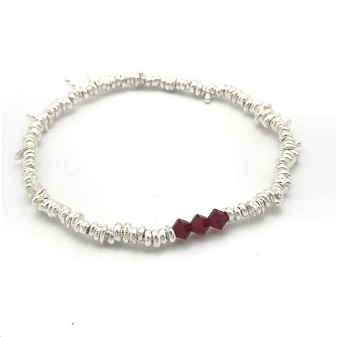 Dash Bracelet - Garnet