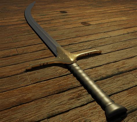 Middle eastern curved sword 3D model | CGTrader