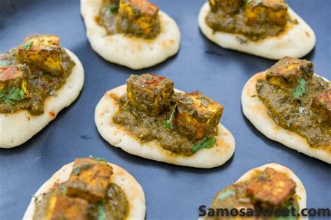 Palak Paneer Naan Bites - Samosa Street