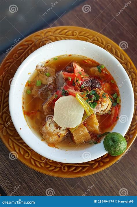 Soto Mie Bogor Indonesian Traditional Food Stock Image - Image of ...