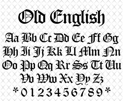 English font Old English font svg Old English script svg Font | Etsy in ...