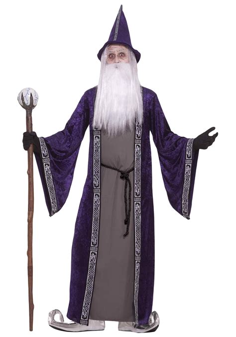 Adult Purple Wizard Costume - Wizard Halloween Costumes