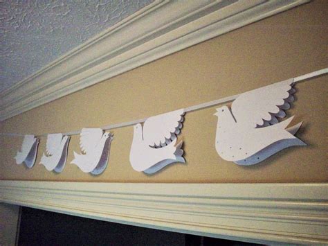 Paper Birdsbeautiful Garland With Six White Birds and Ribbon - Etsy ...