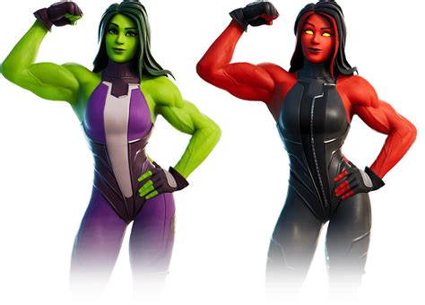 She Hulk vs Red She Hulk : r/FortNiteBR