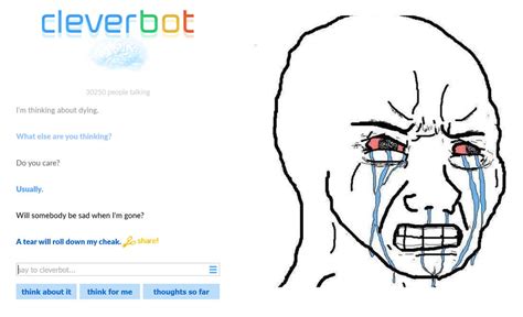 Cleverbot cares :'( by makaihana975 on DeviantArt