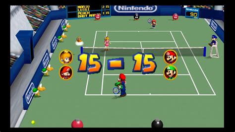 Mario Tennis N64 Widescreen - YouTube