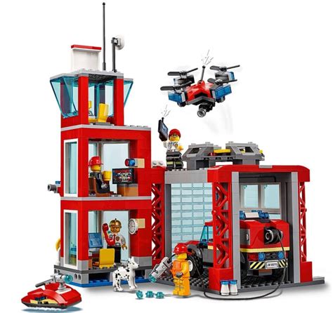 LEGO 60215 - LEGO CITY - Fire Station - Σταθμός Πυροσβεστικής | Toymania.gr