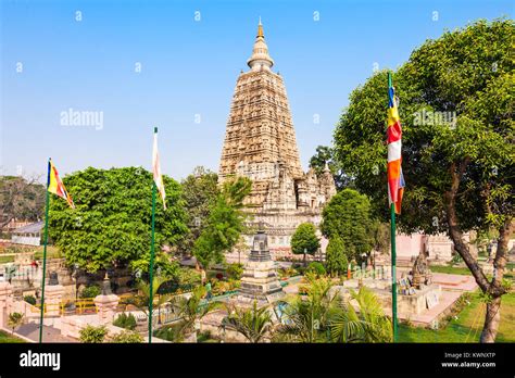 Mahabodhi Temple Complex in Gaya district in the state of Bihar, India ...