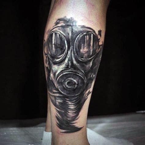 100 Gas Mask Tattoo Designs For Men - Breath Of Fresh Ideas | Gas mask ...