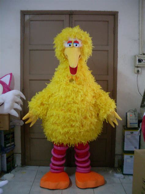 2016 Big Yellow Bird Mascot Costume Cartoon Character Costume Party ...