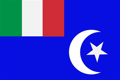 italian libya colony, style of british colonial flags. (blue is for the ...