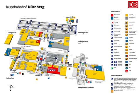 Nürnberg hauptbahnhof map (central train station)