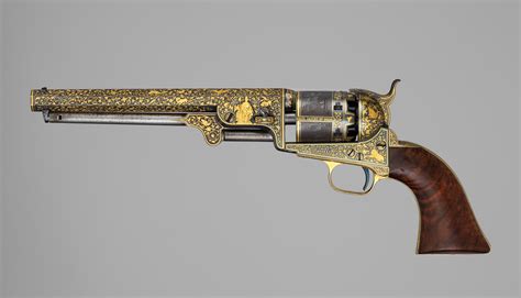 Samuel Colt | Gold-inlaid Colt Model 1851 Navy Revolver (serial no ...