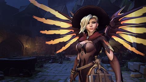 Free download | HD wallpaper: Overwatch Mercy Witch skin digital ...