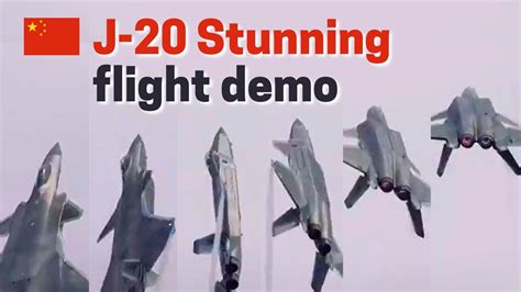 J-20 Stunning Flight Demo! Analyzing maneuverability of the latest ...