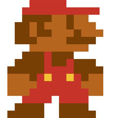 Mario 8 bit pixel art