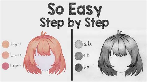 How To Draw Anime Hair Step By Step Easy ~ Pin On How To Draw People ...