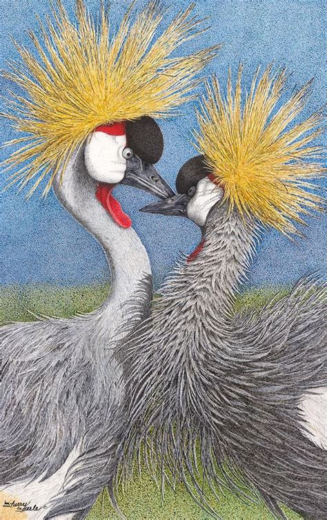 Let Me Call You Sweetheart - Grey Crowned Cranes - Sherry Steele | Art ...