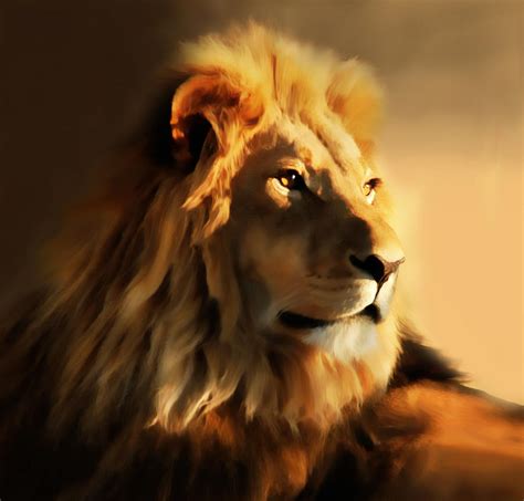 King Lion Of Africa Painting by Georgiana Romanovna - Fine Art America