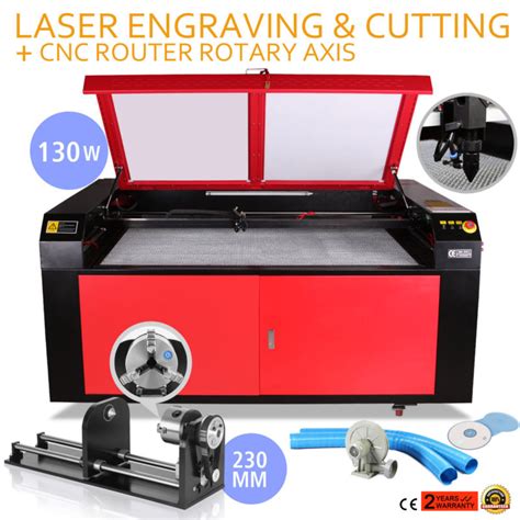 130w Co2 Laser Cutter Engraving Cutting Machine Rotary Axis 1400x900 ...