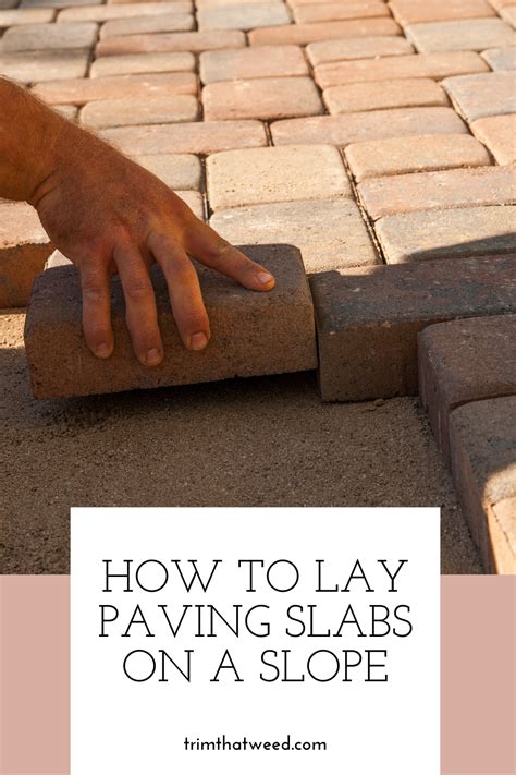 Wondering how to lay paving slabs on a slope? Check out my guide ...