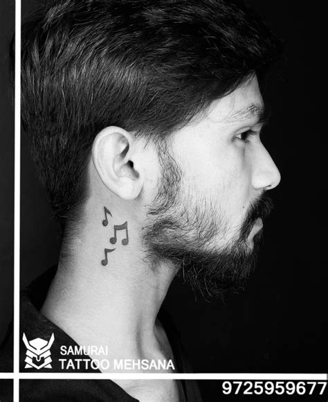 music tattoo |Music tattoo design |Tattoo on neck |Neck tattoo | Neck ...