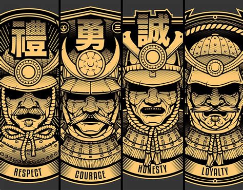 ONI MASK on Behance | Samurai artwork, Vector art design, Samurai art